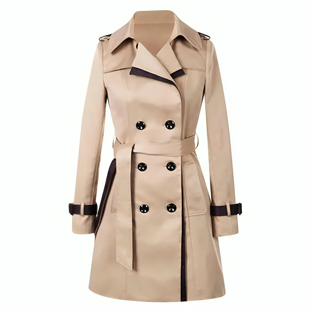 Genevieve | Eleganter Longline-Trenchcoat mit Gürtel