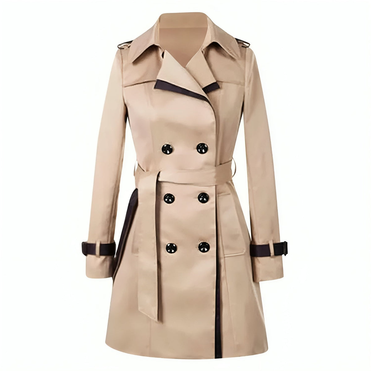 Genevieve | Eleganter Longline-Trenchcoat mit Gürtel