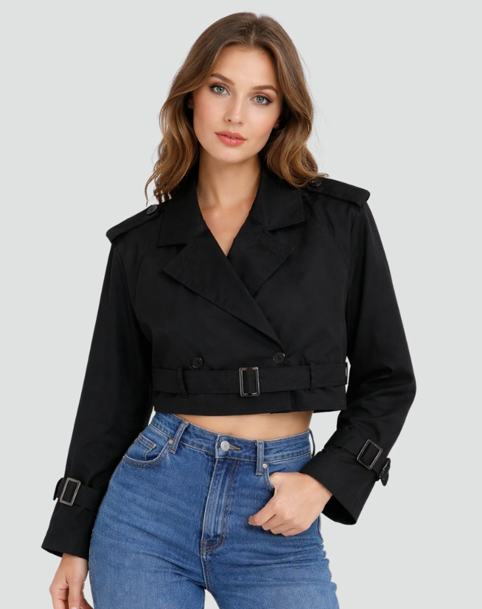 Emma | Kurzer, taillierter Trenchcoat