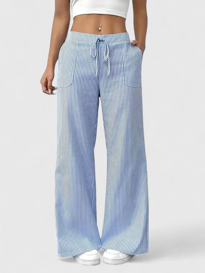 Bequeme Weite Hose mit Eleganten Details