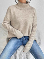 Eleganter Unisex Rollkragenpullover für jeden Anlass Damen