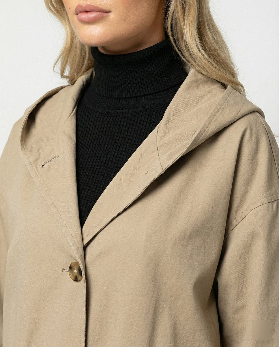 Jessica | Lässiger wasserdichter Trenchcoat