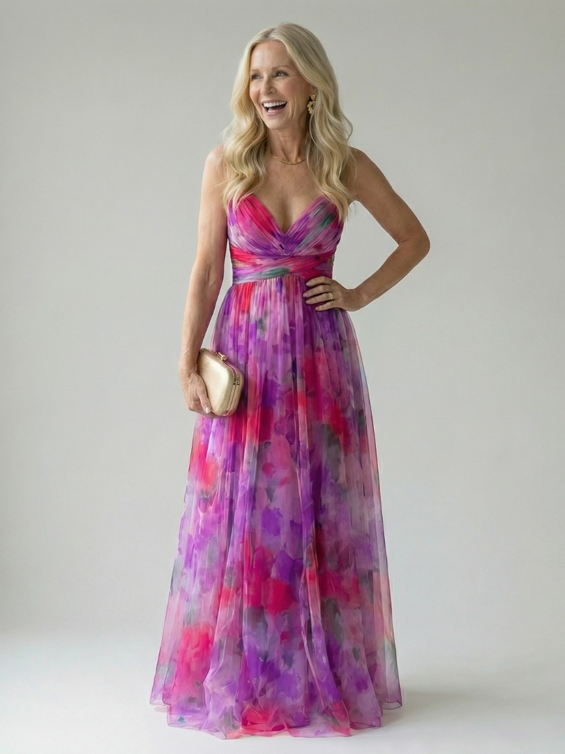 Charlotte | Weiches Wickel-Maxikleid