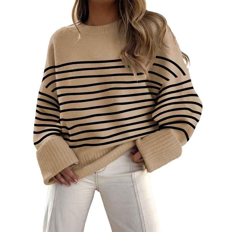 Kuscheliger Langarm-Rundhals-Pullover für Wärme und Komfort im Alltag
