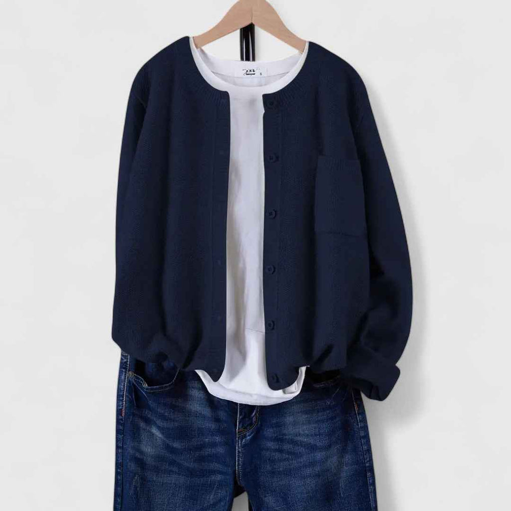 Eleganter lässiger Cardigan mit Knöpfen Damen