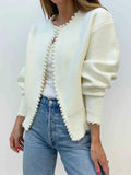 Kalina Eleganter Perlen-Cardigan für einen stilvollen Look Damen