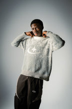 Kuscheliger, flauschiger Mohair-Pullover