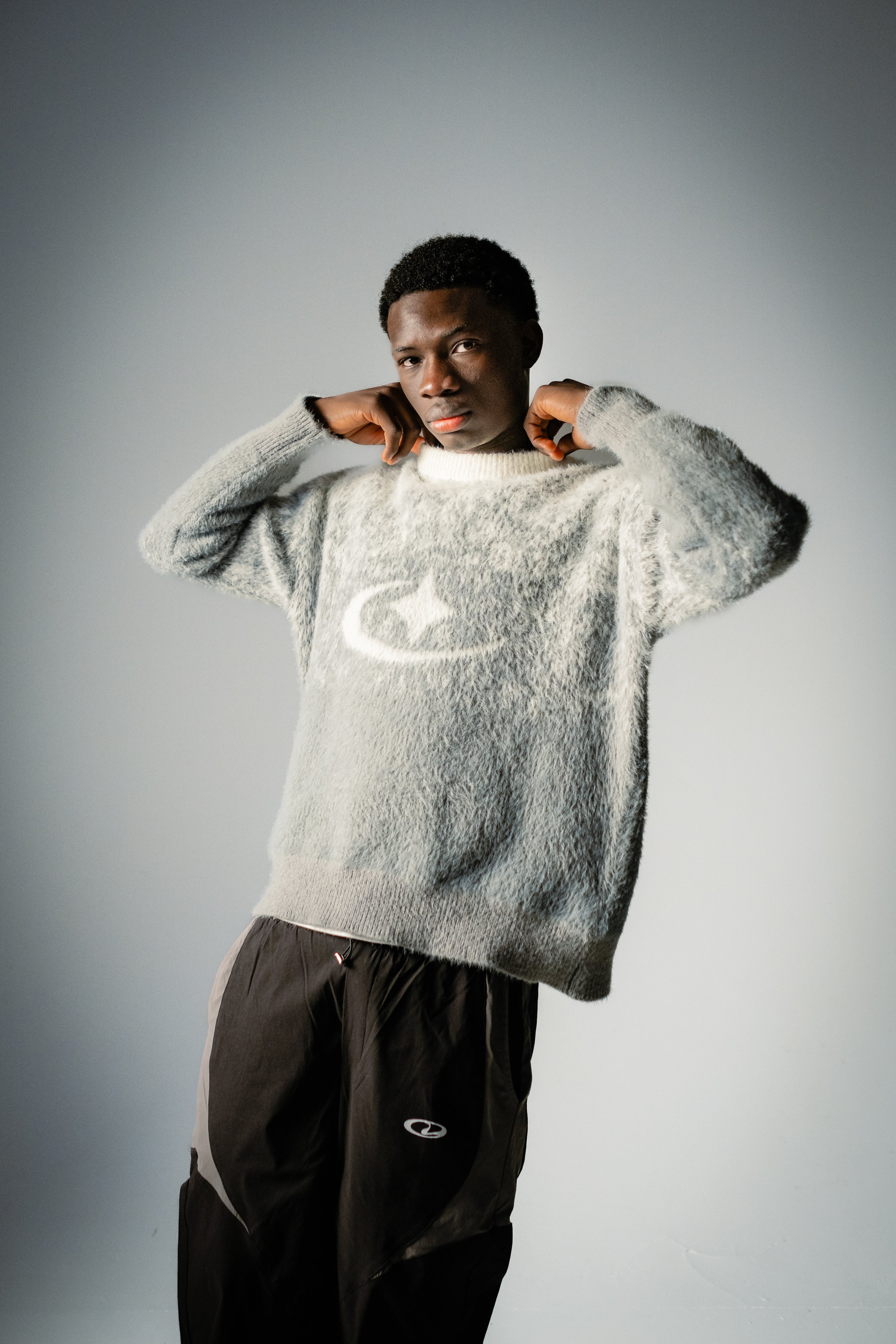 Kuscheliger, flauschiger Mohair-Pullover