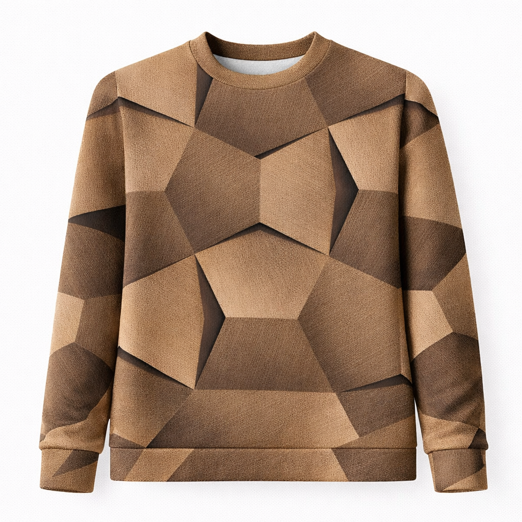 FELYSSIA - Damen Oberteil mit geometrischem Muster