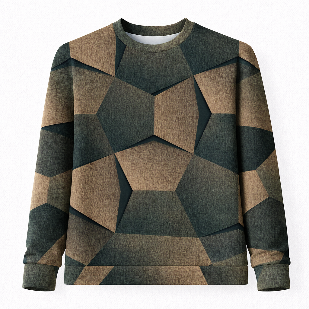 FELYSSIA - Damen Oberteil mit geometrischem Muster