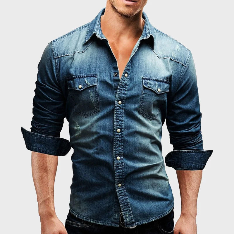 Denim-Hemd