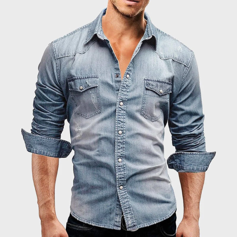 Denim-Hemd