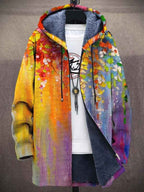 Eleganter Kunst-Inspirierter Cardigan für Luxuriösen Stil Damen