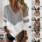 Stilvoller Damen-V-Ausschnitt Pullover für einen eleganten Look