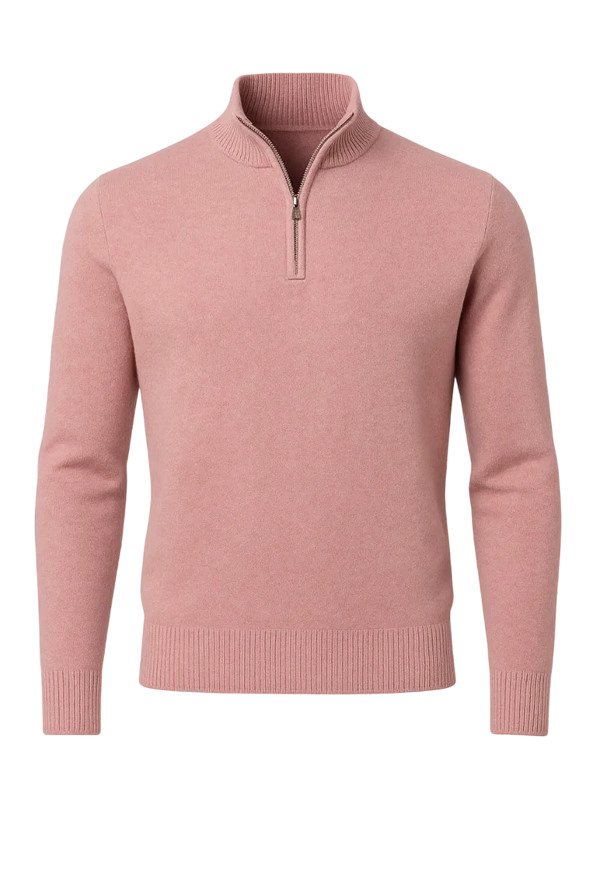 Windsor Herrenpullover mit Halbzipper