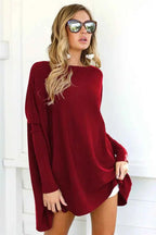 Oversized Rundhals-Pullover für Damen - Bequemer Komfort und stilvoller Look