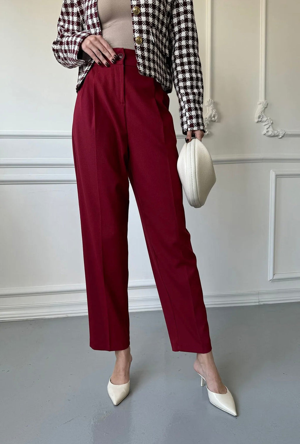 Vielseitige Klasssische Slim-fit-Anzughose