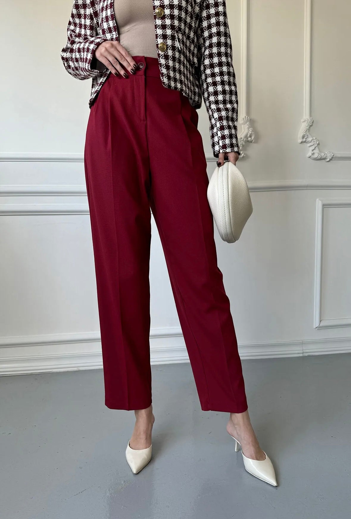 Vielseitige Klasssische Slim-fit-Anzughose