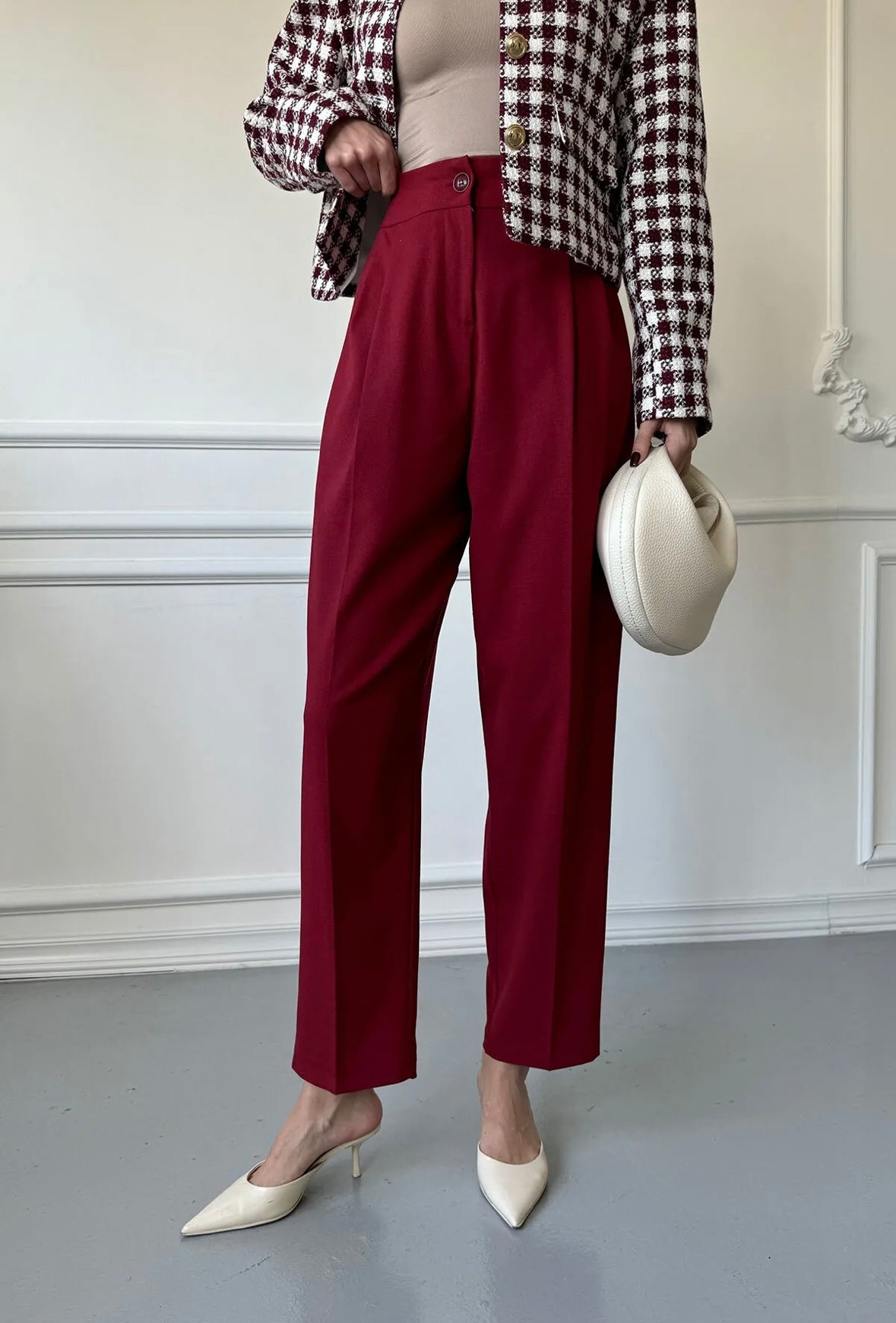 Vielseitige Klasssische Slim-fit-Anzughose