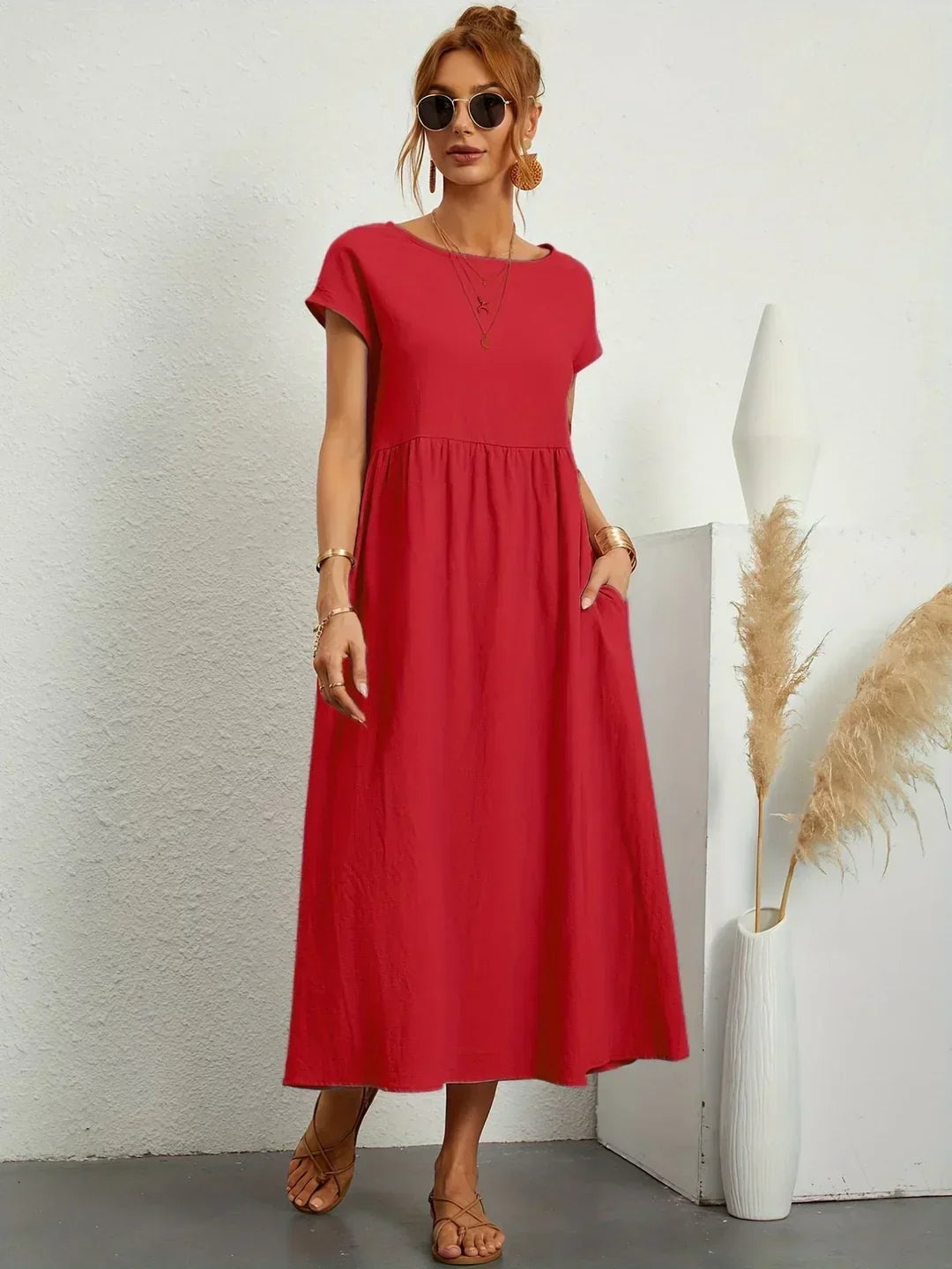 Gabrielle™ — Fließendes Midikleid – zeitlose Eleganz