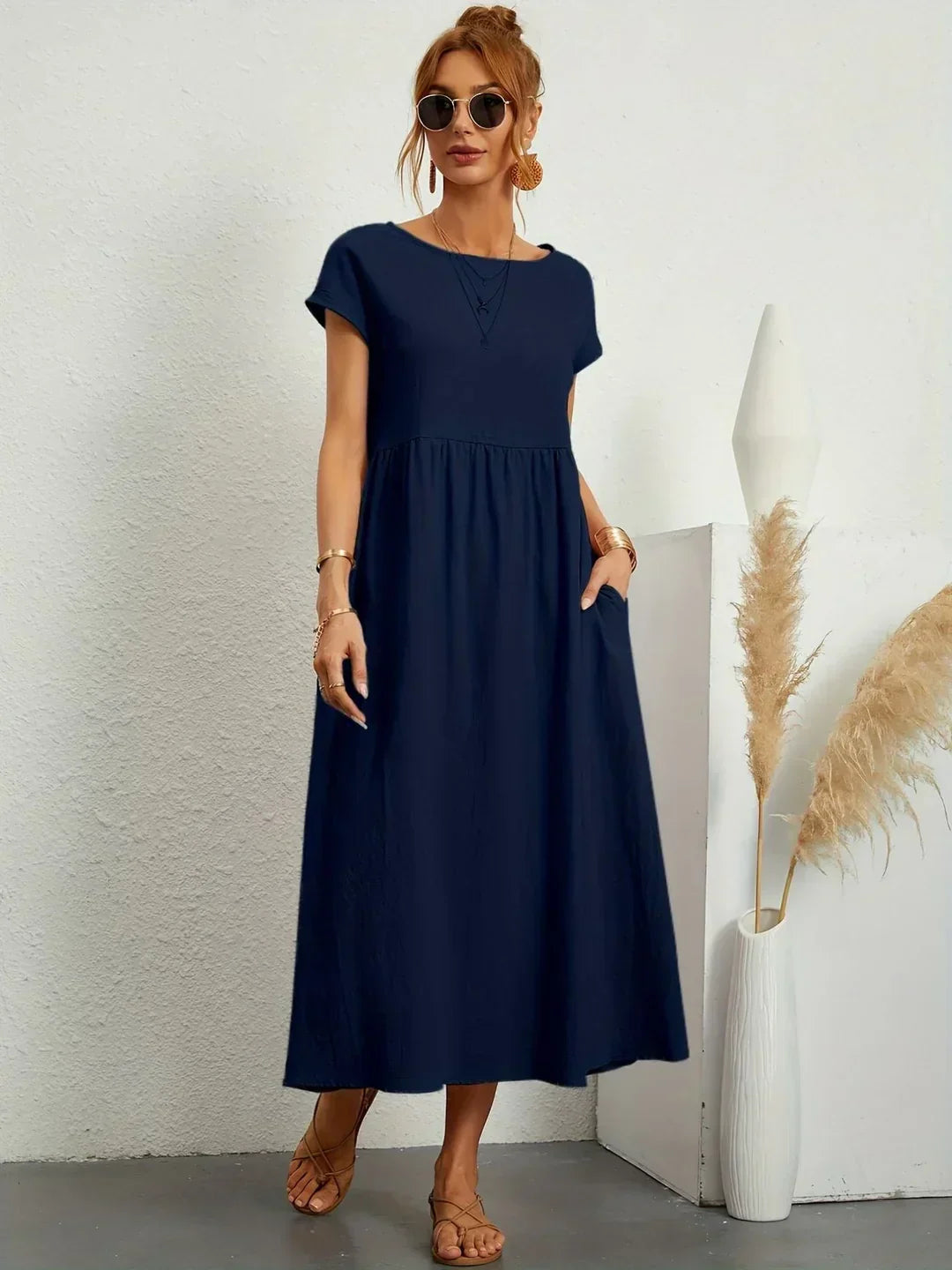 Gabrielle™ — Fließendes Midikleid – zeitlose Eleganz