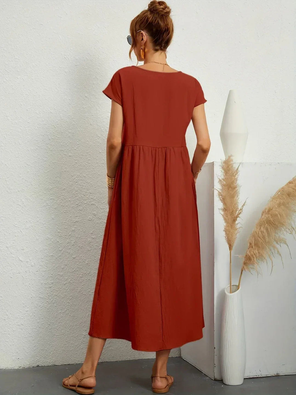 Gabrielle™ — Fließendes Midikleid – zeitlose Eleganz