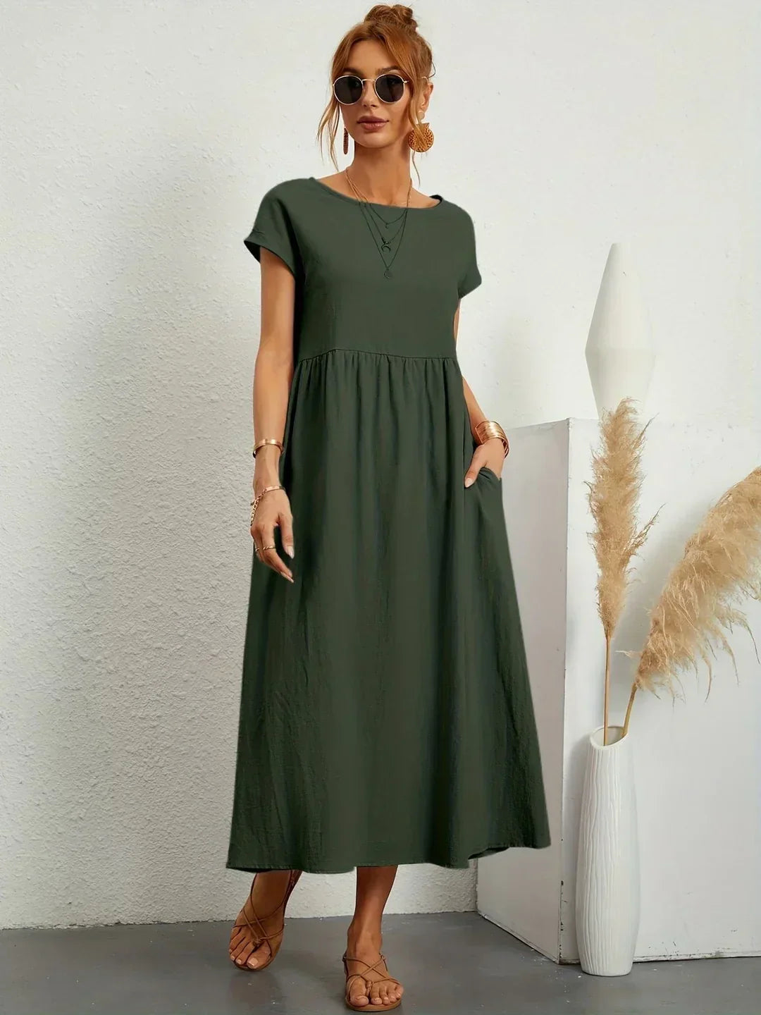 Gabrielle™ — Fließendes Midikleid – zeitlose Eleganz