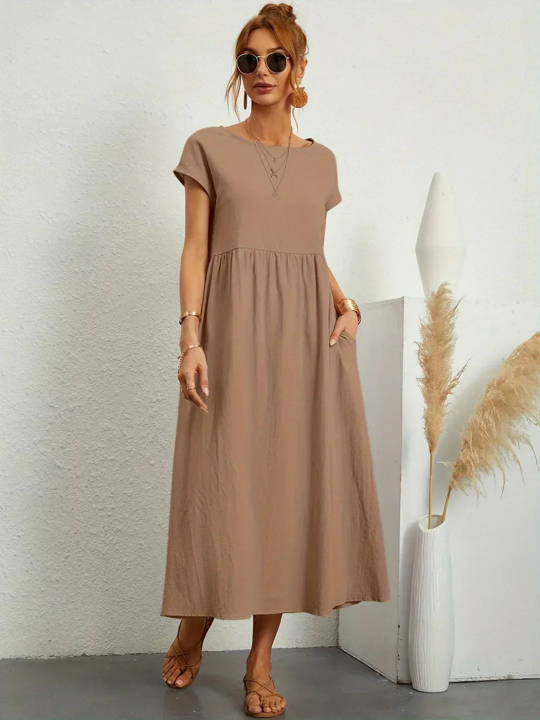 Gabrielle™ — Fließendes Midikleid – zeitlose Eleganz