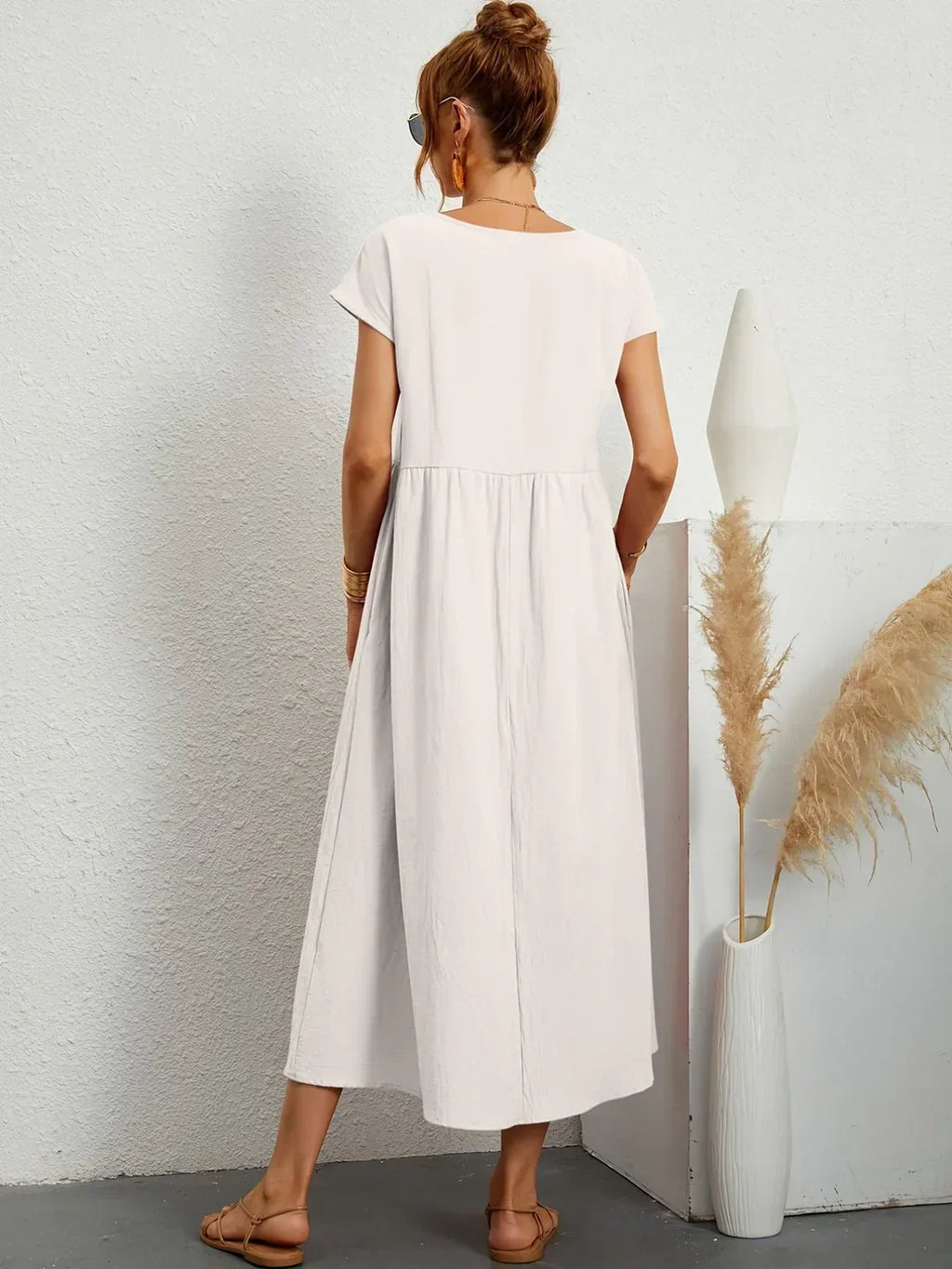 Gabrielle™ — Fließendes Midikleid – zeitlose Eleganz