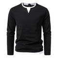 Langärmeliges Baumwoll-T-Shirt