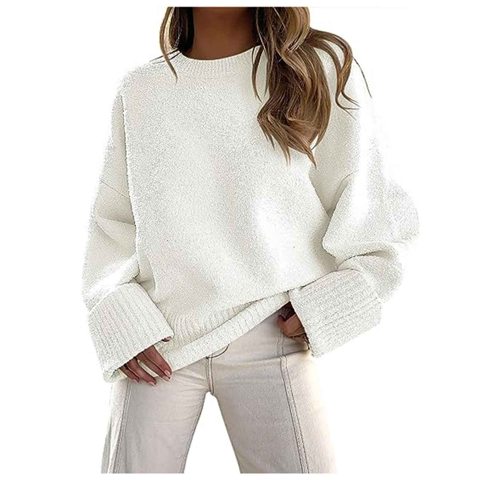 Gemützlicher Oversize-Flausch-Strickpullover - wolkenweicher Komfort, lockere Passform