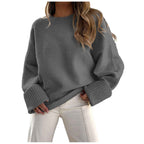Gemützlicher Oversize-Flausch-Strickpullover - wolkenweicher Komfort, lockere Passform