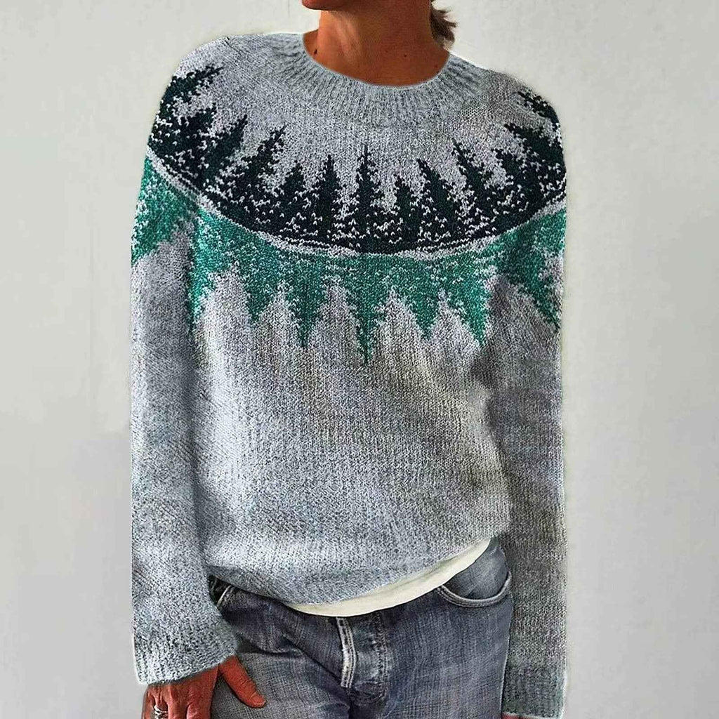Retrokomfortabler und Gemütlicher Pullover Damen