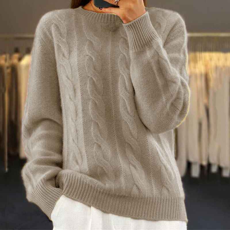 Zeitloser, eleganter Winterpullover Damen