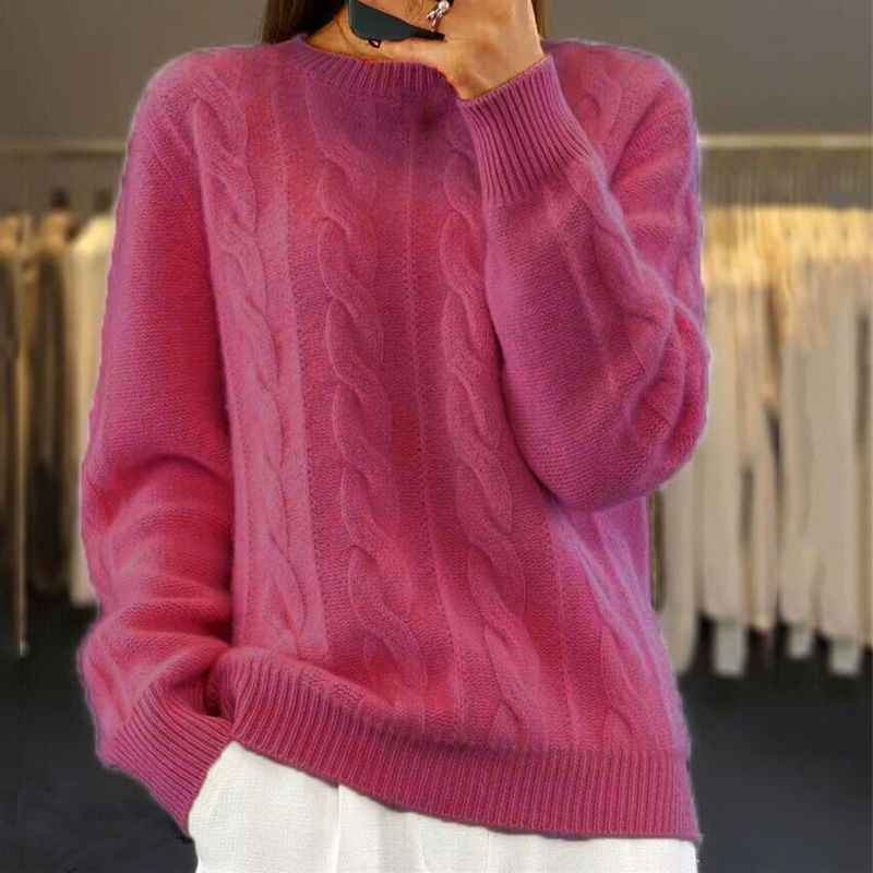 Zeitloser, eleganter Winterpullover Damen