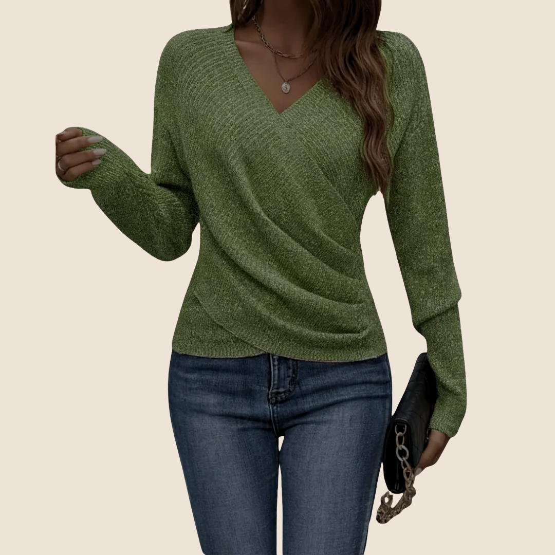 Anne™ -  Luxuriöses Oberteil mit V-Ausschnitt