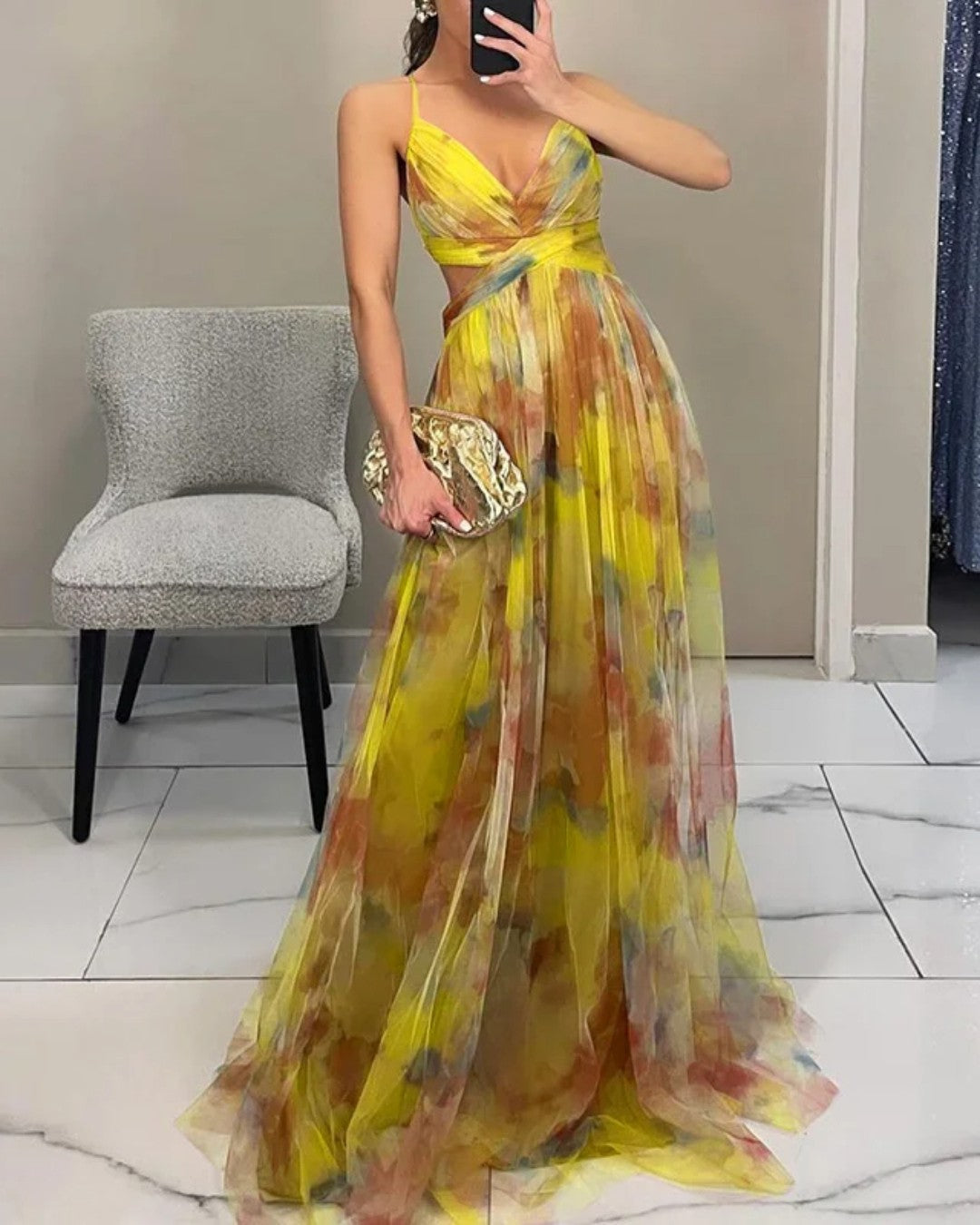 Mandy | Zauberhaftes Maxikleid mit Blumenprint