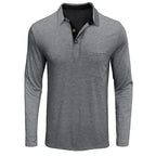 Herren Langarmshirt in Unifarbe