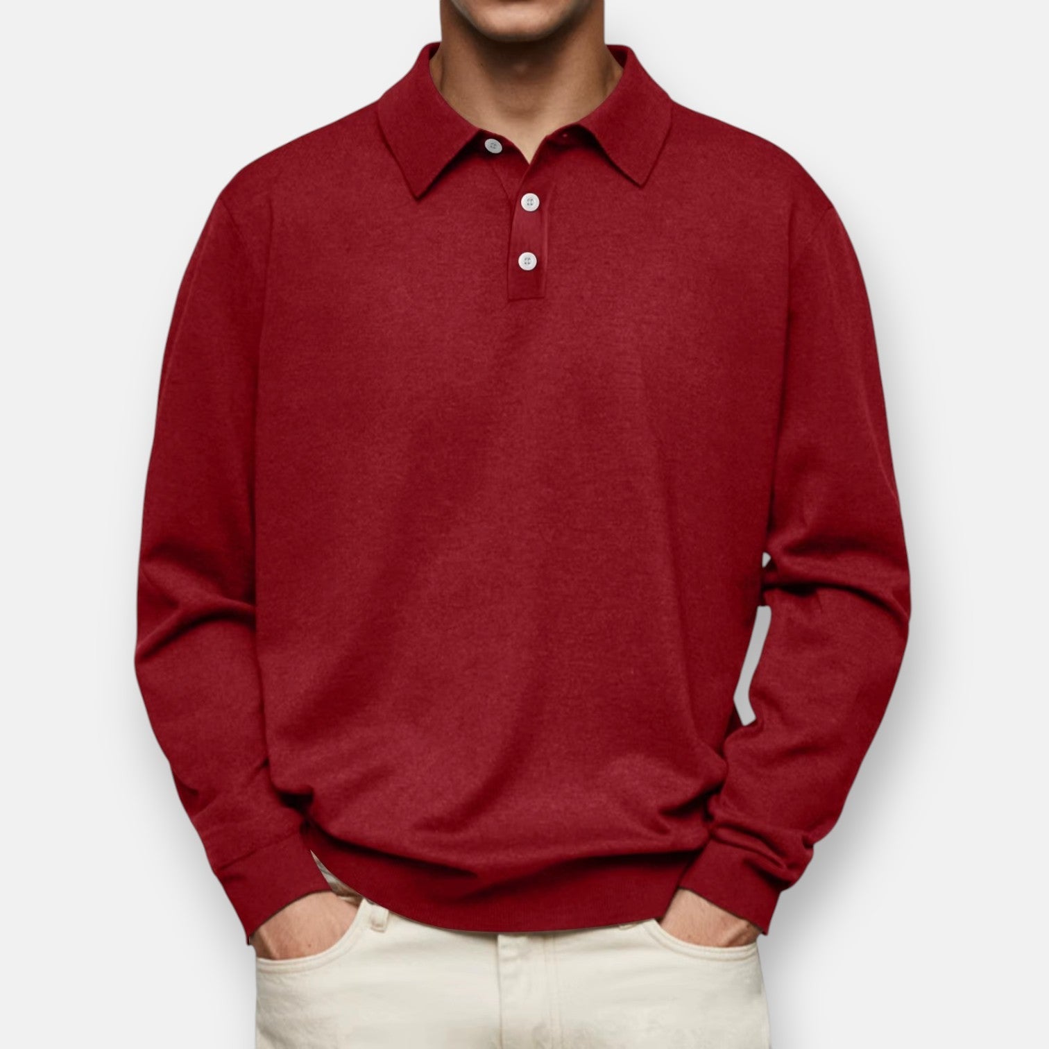 Langarm-Polo