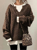 Eleganter Damen-Pullover mit modischem halboffenem Kragen