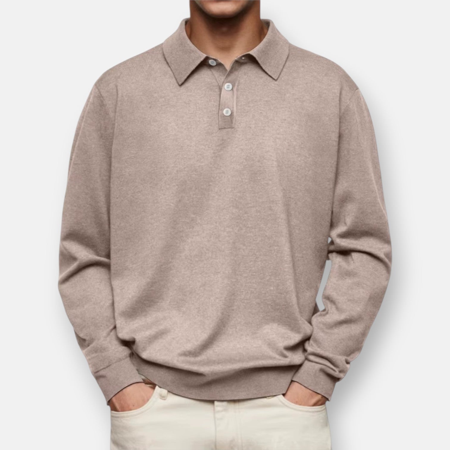 Langarm-Polo
