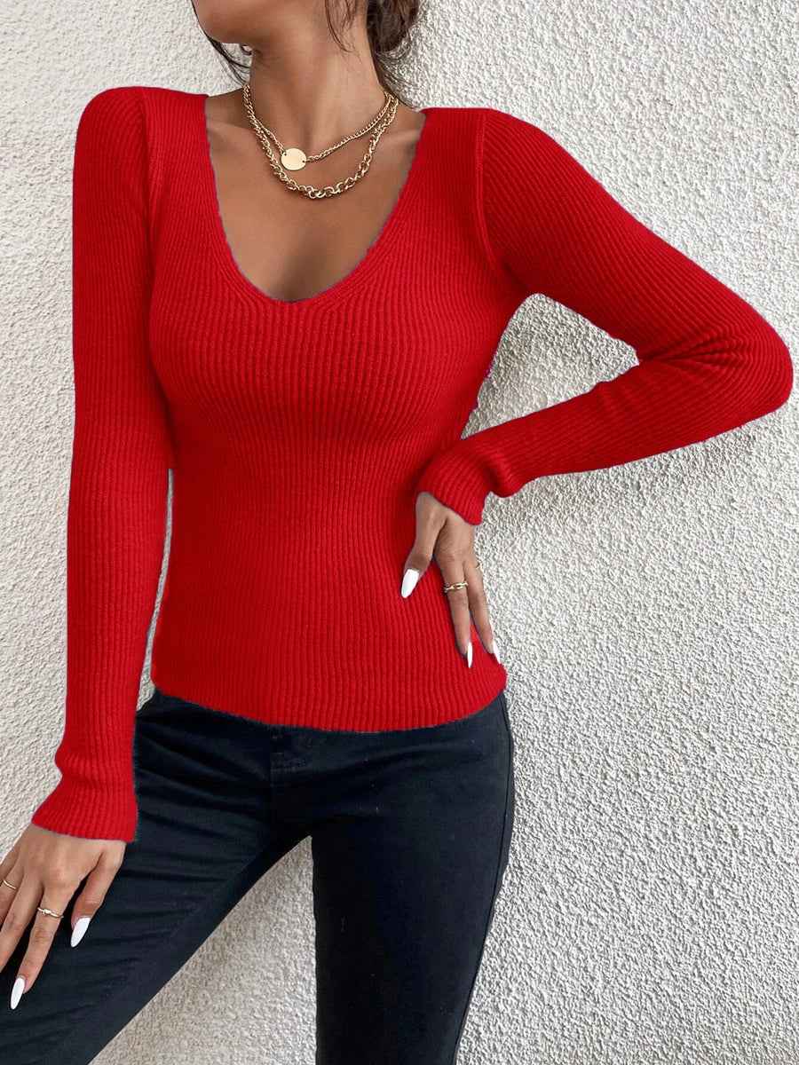 Eleganter Damen-Langarm-Pullover für stilvolle Looks