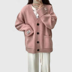 Elena - grob gestrickte Oversized Strickjacke für ultimativen Komfort