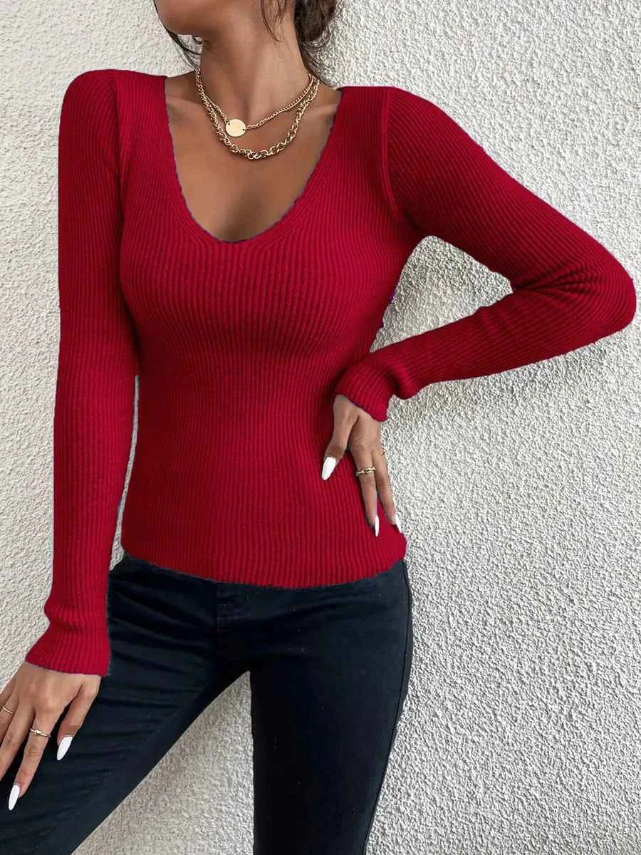 Eleganter Damen-Langarm-Pullover für stilvolle Looks