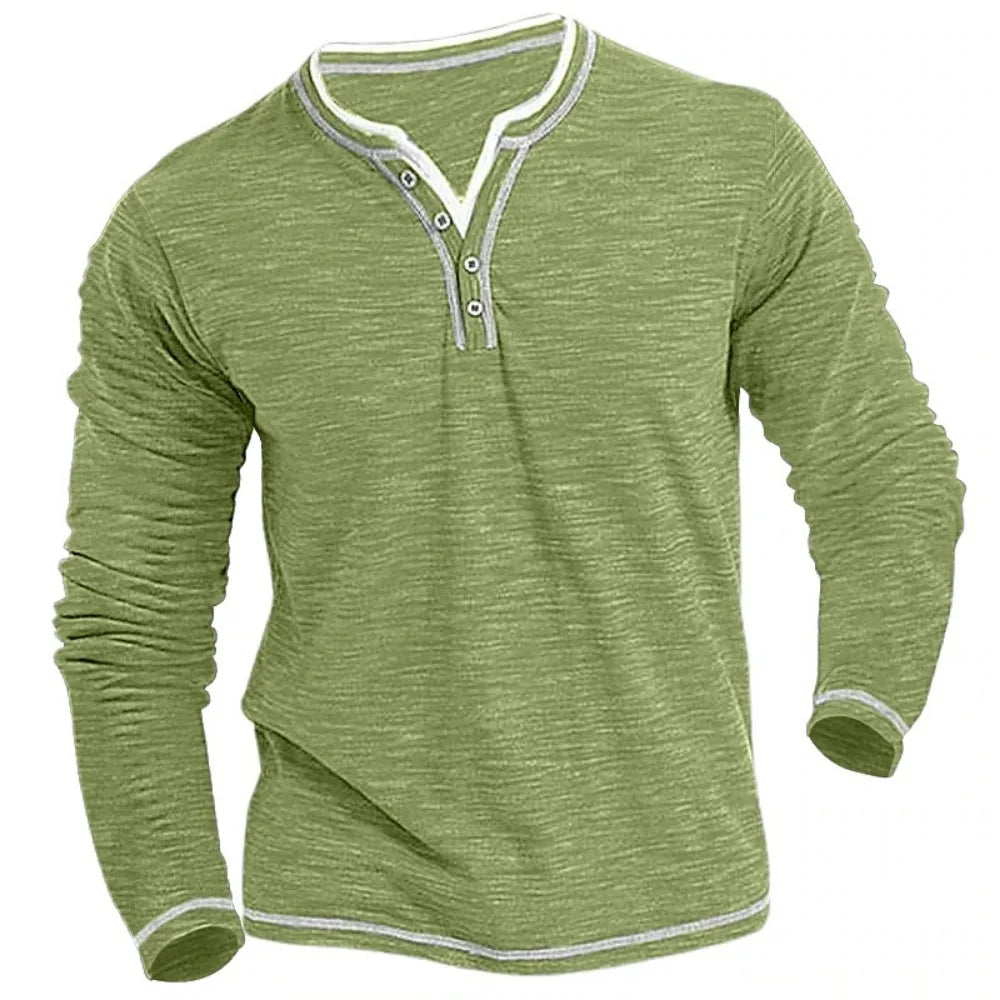 Herren Langarm V-Ausschnitt