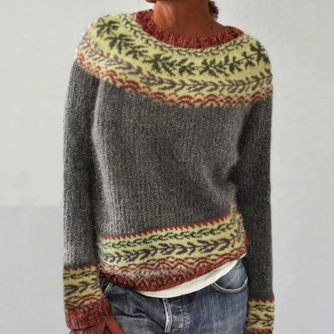 Lara - Wunderschöner gemütlicher Retro-Pullover für stilvollen Komfort