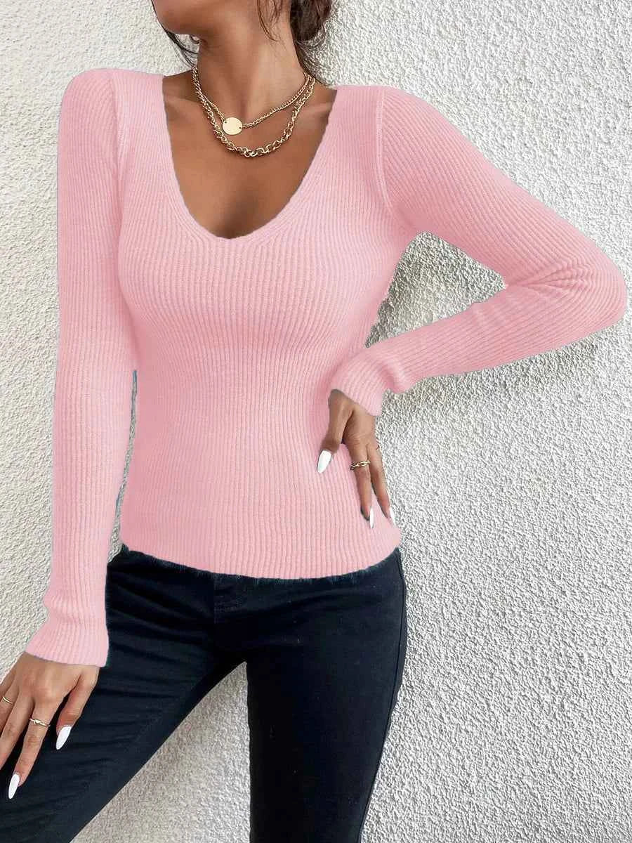 Eleganter Damen-Langarm-Pullover für stilvolle Looks