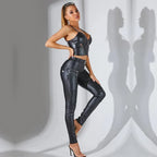 Schmale Biker-Jeans