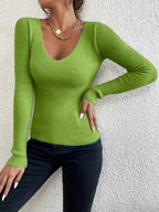 Eleganter Damen-Langarm-Pullover für stilvolle Looks