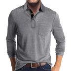 Herren Langarmshirt in Unifarbe